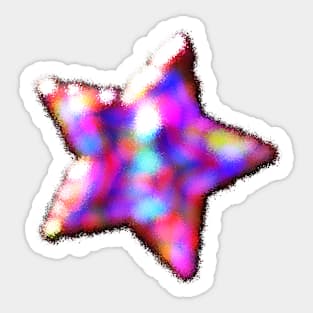 Shiny Colorful Star Sticker